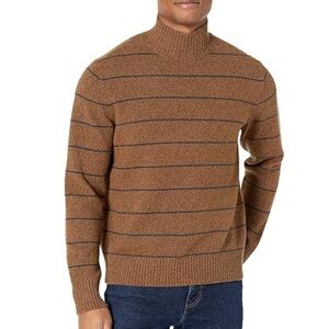 Vince Men s Stripe Mock Neck Wool Blend Sweater
